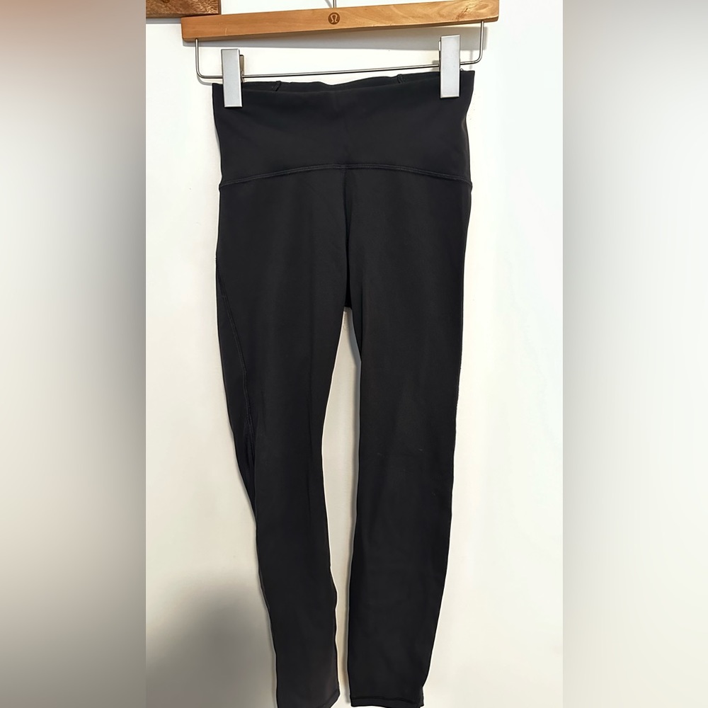 Lululemon leggings with mesh side panels